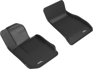 BMW 3 Series Floor Mats - Front - 3D MAXpider - Kagu - Black - `19-`20